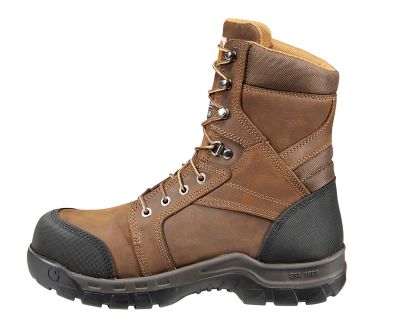Image showing  Rugged Flex Waterproof Insulated Composite Toe Work Boots, Brown Oil-Tanned Leather, 8 in.