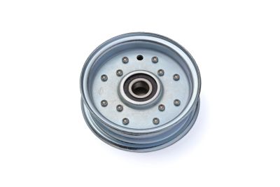 Image showing  Flat Idler Pulley for Power Transmission, Outside Diameter 4.625 in., Inside Diameter 5/8 in., Steel