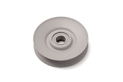 Image showing  V-Groove Idler Pulley, General Purpose Pulley for Power Transmission, Outside Diameter 3.5 in., Inside Diameter 5/8 in.