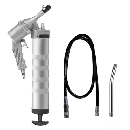 Lock-n-Load 40:1 Continuous Flow Pneumatic Grease Gun 14 oz 6 000 PSI 36 in Hose Grease Guns