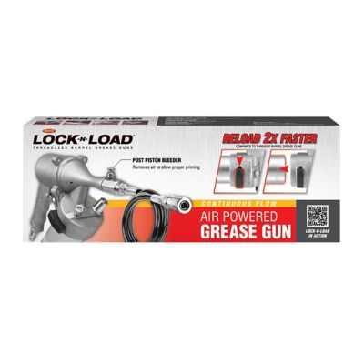 Image showing  40:1 Air Powered Continuous Flow Grease Gun, 14 oz., 6,000 PSI, 36 in. Hose