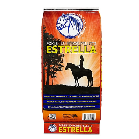 Lakin Milling Estrella Fortified Pellet Horse Feed, 80 lb.