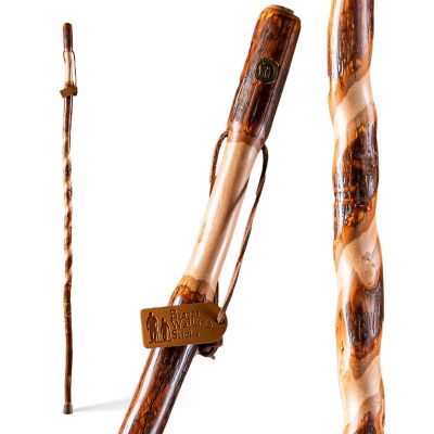 Mabis DMI Briggs Brazos Twisted Oak Walking Cane With Derby