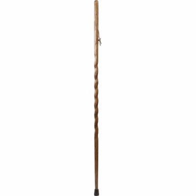 Brazos Backpacker Twisted Oak Walking Stick, Brown