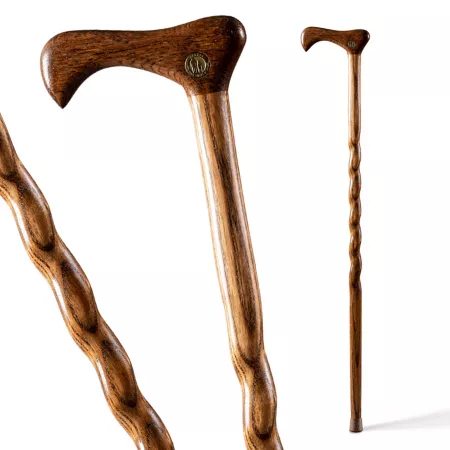 Brazos Twisted Oak Walking Cane 37 in. Travel Accessories