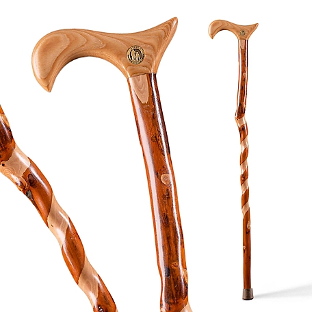 Brazos Derby Handle Twisted Hickory Walking Cane at Tractor Supply Co.