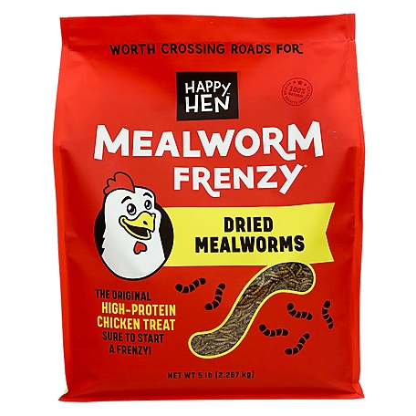 Happy Hen Treats Mealworm Frenzy Chicken Treats, 5 lb.