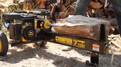 Image showing  7-Ton Gas-Powered Horizontal Compact Log Splitter with Auto Return