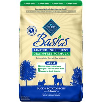 Blue Buffalo Basics Adult Grain-Free Limited Ingredient Duck and Potato Recipe Dry Dog Food