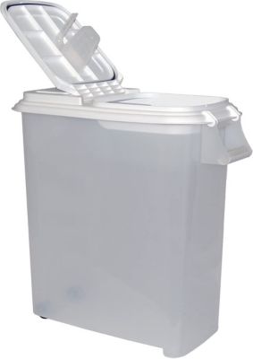 Buddeez Roll-Away Pet Food Dispenser with Attached Scoop, 80 qt.