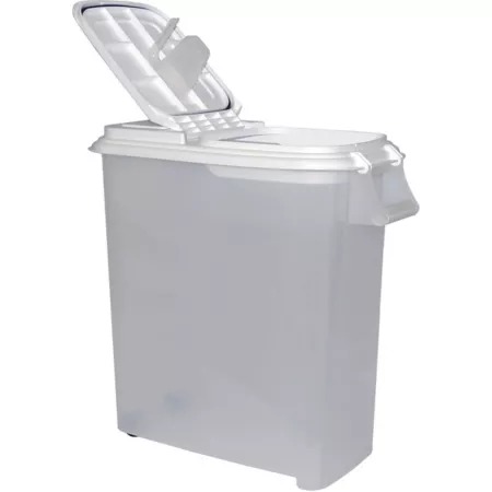 Buddeez 80 quarts Roll-up Pet Food Dispenser with Attached Spoon Storage Containers & Feed Scoops