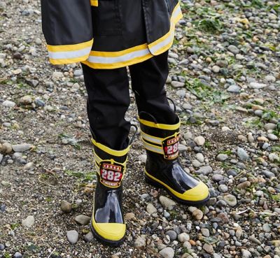 Image showing 9 th Western Chief Kids' F.D.U.S.A. Fire Chief Mid Waterproof Rain Boots