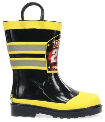 Image showing  Kids' F.D.U.S.A. Fire Chief Mid Waterproof Rain Boots