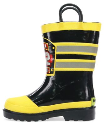 Image showing 6 th Western Chief Kids' F.D.U.S.A. Fire Chief Mid Waterproof Rain Boots
