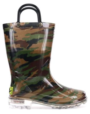 Image showing  Kid's Camo Lighted Rain Boots