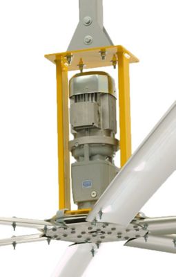 Image showing Big A** Fans 14 ft. 4-Speed Indoor Variable Speed 4900 Shop Ceiling Fan with Wall Control