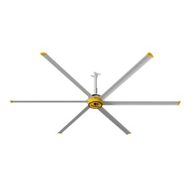 Big Ass Fans 12 ft. 3600 Shop Ceiling Fan with Wall Control, Variable Speed