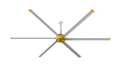 Big Ass Fans 12 ft. 3600 Shop Ceiling Fan with Wall Control, Variable Speed