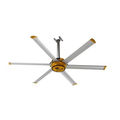 Big Ass Fans 7 ft. Variable Speed Indoor Shop Ceiling Fan with Wall Control, Variable Speed Indoor