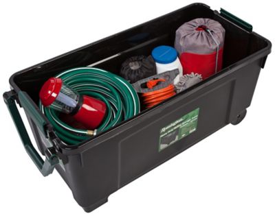 Image showing  169 qt. Heavy-Duty Rolling Storage Tote, Black