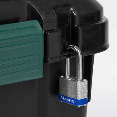 Image showing  169 qt. Heavy-Duty Rolling Storage Tote, Black