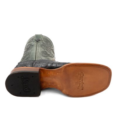 Image showing 1 th Ferrini Men's Caiman Crocodile Print Cowboy Boots