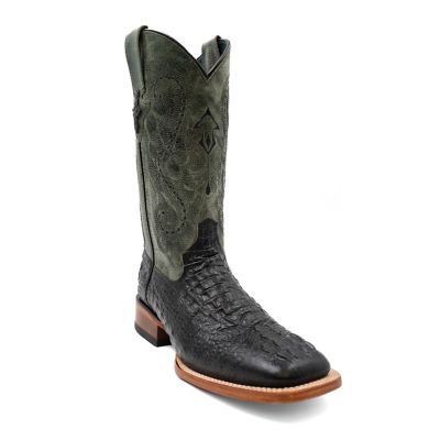 Image showing  Men's Caiman Crocodile Print Cowboy Boots