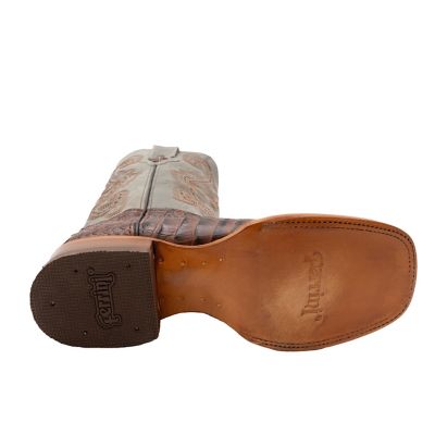 Image showing  Men's Caiman Crocodile Print Cowboy Boots