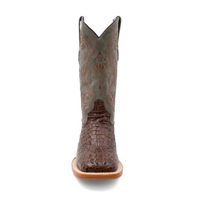 Image showing 3 th Ferrini Men's Caiman Crocodile Print Cowboy Boots