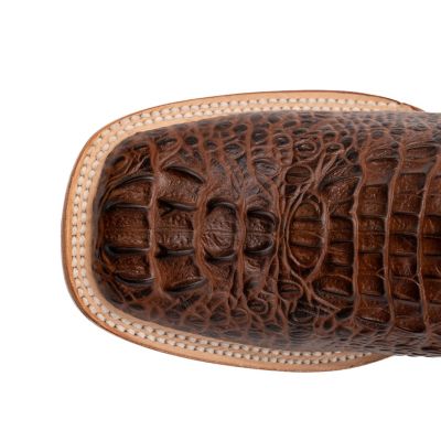 Image showing 2 th Ferrini Men's Caiman Crocodile Print Cowboy Boots
