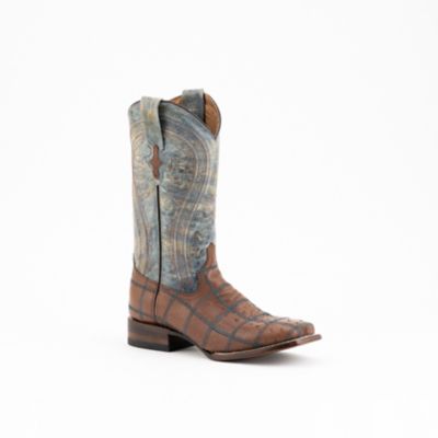 Ferrini Ostrich Patchwork Western Cowboy Boots