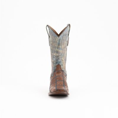 Image showing  Ostrich Patchwork Western Cowboy Boots