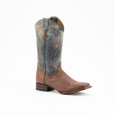 Ferrini Smooth Ostrich S-Toe Western Cowboy Boots