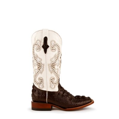 Image showing  Women's Caiman Print S-Toe Cowboy Boots, 12 in., 90493