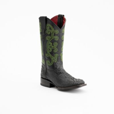 Ferrini Women's Caiman Print S-Toe Cowboy Boots, 12 In., 9039304065B