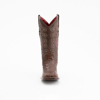 Image showing  Women's Caiman Print S-Toe Cowboy Boots, 12 in., 90393
