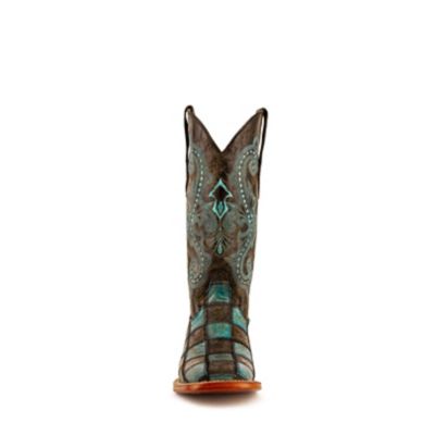 Image showing 3 th Ferrini Women's Patchwork S-Toe Western Cowboy Boots