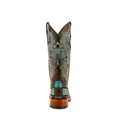 Image showing 5 th Ferrini Women's Patchwork S-Toe Western Cowboy Boots