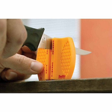 Smith's CCKS - 2 step knife sharpener with test 