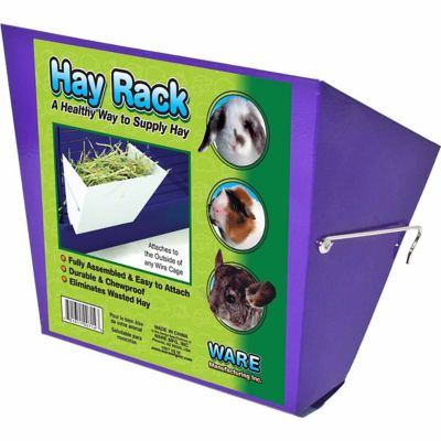 FREE SHIPPING IN THE USA WARE HAY FEEDER W/ SALT LICK FOR SMALL ANIMAL TOY CHEW 