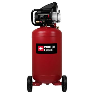 PORTER-CABLE 1.5 HP 24 gal. Portable Air Compressor, 8 in. Solid Rubber Never Go Flat Wheels