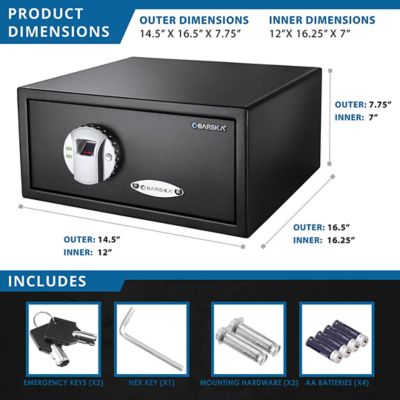 Image showing 8 th Barska .79 Cu. FT. Biometric Security Safe