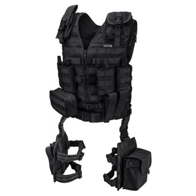 Image showing  Adults' Loaded Gear VX-100 Tactical Vest and Leg Platforms, S-XXL