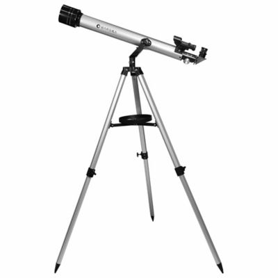 Barska 600 Power 80060 Starwatcher Refractor Telescope, Metallic Silver