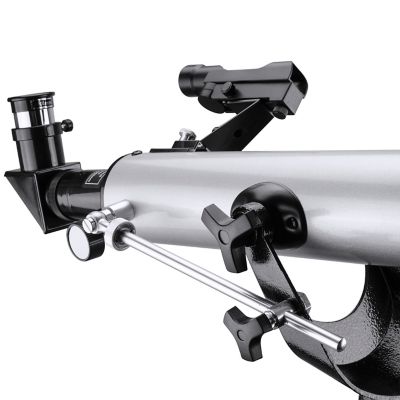 Image showing 6 th Barska 600x 800mm 80060 Starwatcher Refractor Telescope, Metallic Silver