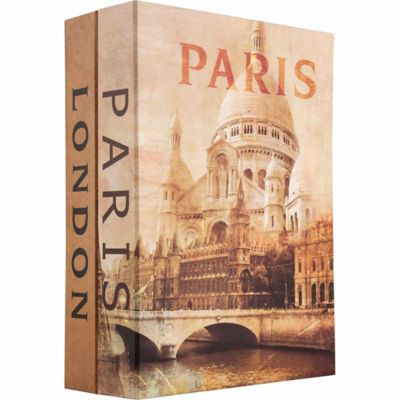 Barska Paris and London Dual Book Lock Box with Key Lock