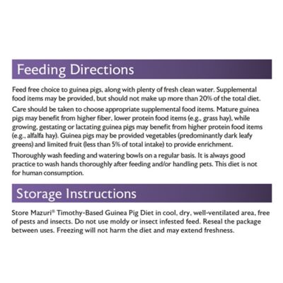 Image showing  Pelleted Timothy-Hay Based Guinea Pig Food, 5 lb. Bag