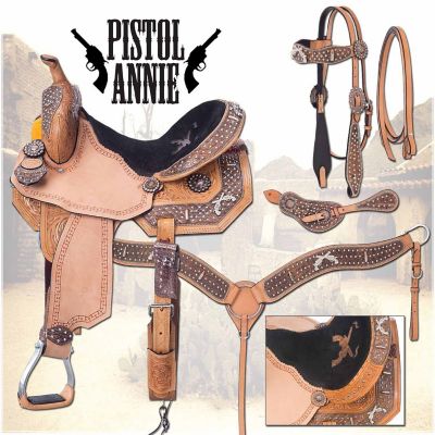 Silver Royal Pistol Annie Barrel Saddle Package