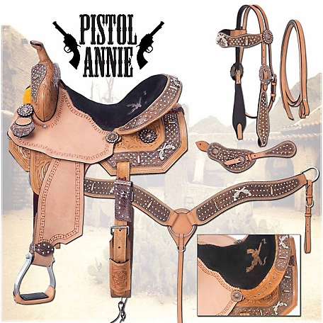 Silver Royal Pistol Annie Barrel Saddle Package