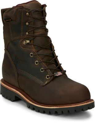 chippewa men's utility steel toe work boots